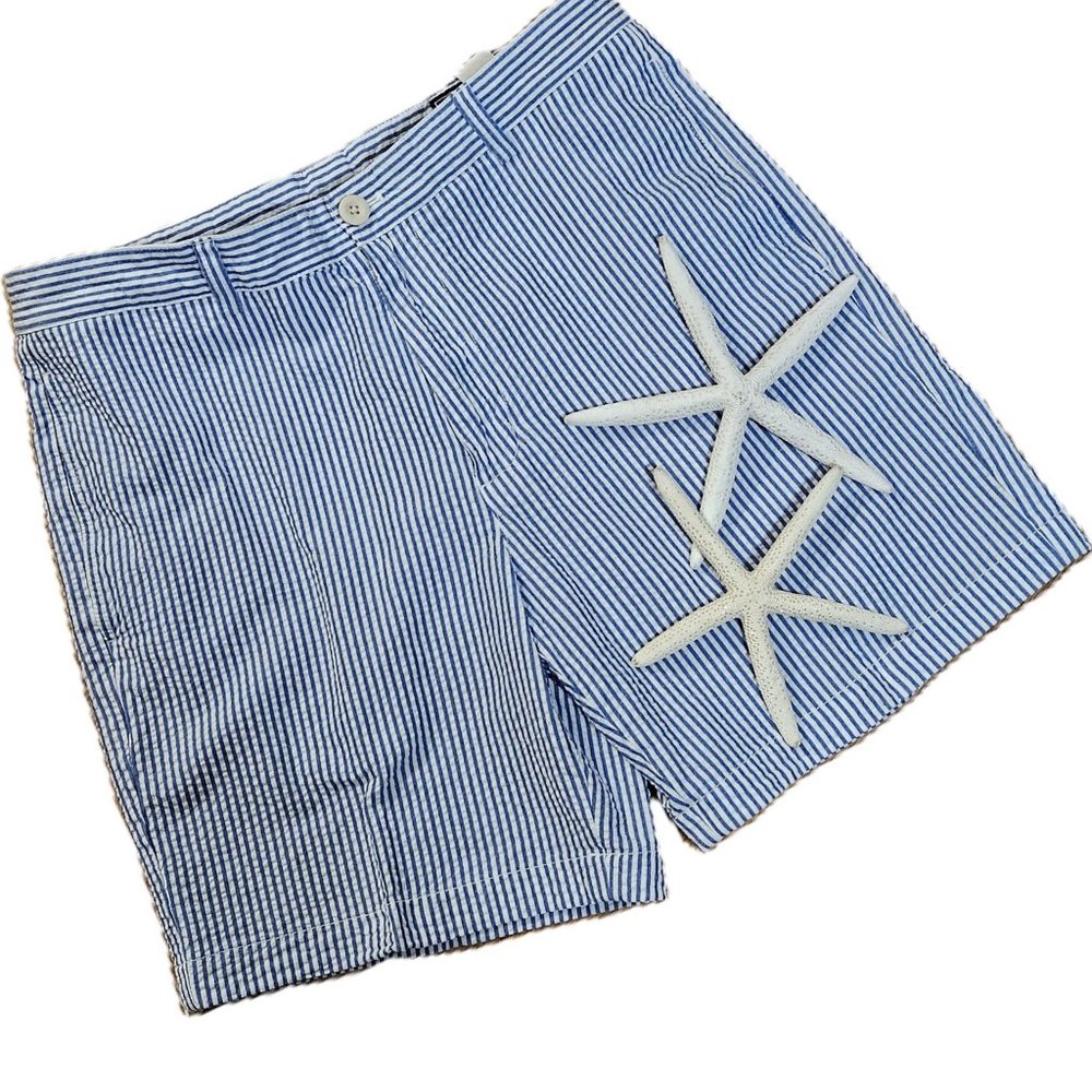 Vineyard Vines Seersucker Plain Front Club Shorts 34